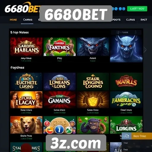 6680BET oferece vasta gama de jogos online