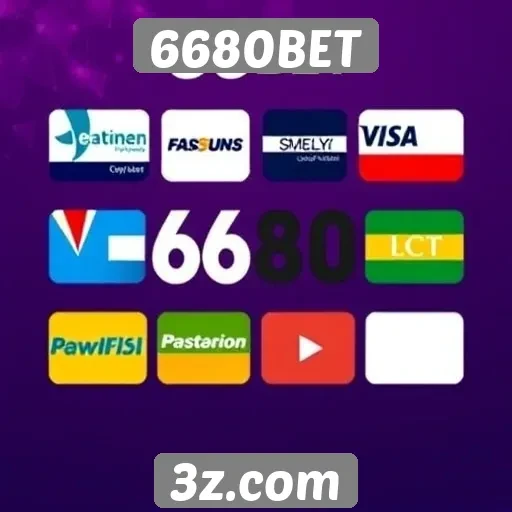 A variação de métodos de pagamento no 6680BET